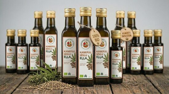 Kaņepju sēklu eļļa BIO, 250ml
