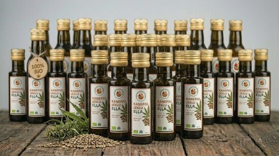 Kaņepju sēklu eļļa BIO, 100ml